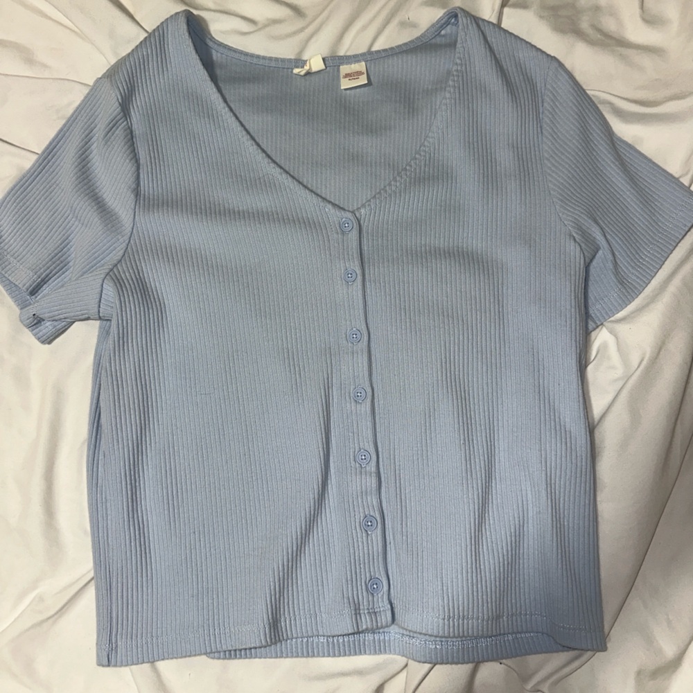 Levi's Light Blue Ribbed Shirt
